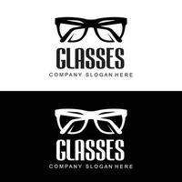 logotipo de gafas, vector de aspecto de moda, diseño para tienda de ropa, tienda de gafas, salón de ojos para el cuidado de los ojos