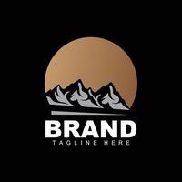 Mountain Logo, Vector Mountain Climbing, Adventure, Design For Climbing, Climbing Equipment, And Brand With Mountain Logo