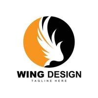 Wings Logo, Phoenix Logo, Bird Wing Vector, Template Illustration, Wing Brand Design vector