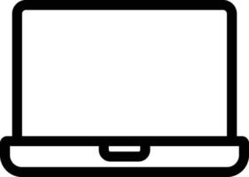 ilustración de vector de computadora portátil en un fondo. símbolos de calidad premium. iconos vectoriales para concepto y diseño gráfico.