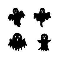 Halloween ghost set vector