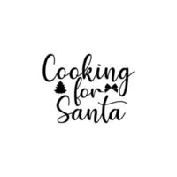 cocinando para papá noel vector