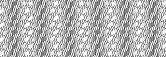 striped cubes seamless pattern.hexagonal seamless pattern vector