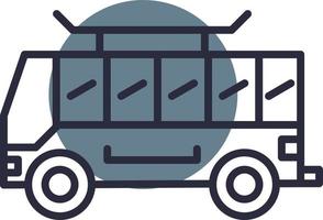 Bus Creative Icon Design vector