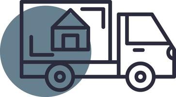 Moving Truck Creative Icon Design vector