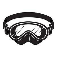 Snorkeling mask icon, simple style vector