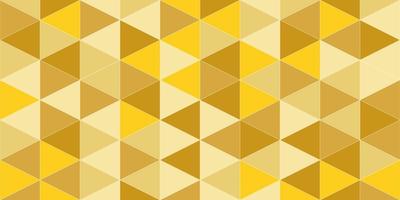Premium background Background of golden triangles vector