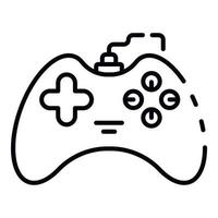 Joystick gadget icon, outline style vector