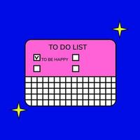 Old pc window 90s style. Old computer aesthetic. Web electronic icon . 1990 vibe vector illustration. Retro game 90s style. To do list