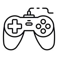 Arcade joystick icon, outline style vector