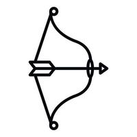 Ancient arch icon, outline style vector