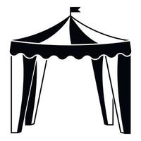 Circus tent icon, simple style vector