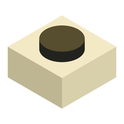 Electric food prepare device icon, isometric style