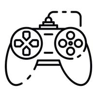 Button joystick icon, outline style vector