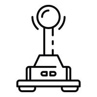 Videogame gamepad icon, outline style vector