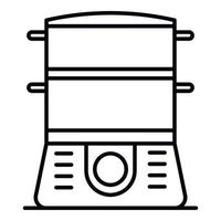 icono de cocina, estilo de contorno vector