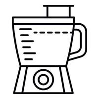 Blender machine icon, outline style vector