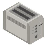 Toaster icon, isometric style vector