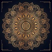 Luxury ornamental mandala background design with golden mandala Free Vector file