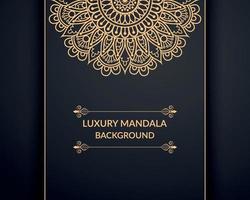 Luxury ornamental mandala background design with golden mandala Free Vector file