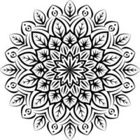mandala floral gratis para colorear archivos vectoriales vector
