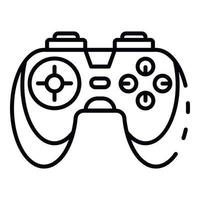 icono del controlador de juegos, estilo de contorno vector