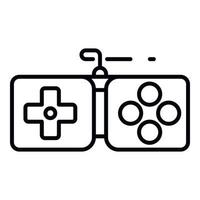 Collection joystick icon, outline style vector