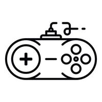 Console joystick icon, outline style vector