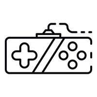 Retro joystick icon, outline style vector