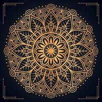 Luxury ornamental mandala background design with golden mandala Free Vector file