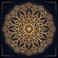 Luxury ornamental mandala background design with golden mandala Free Vector file