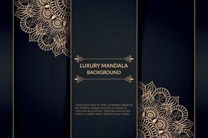 Luxury ornamental mandala background design with golden mandala Free Vector file