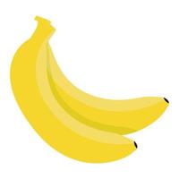 Banana icon, flat style vector