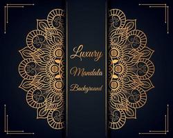 Luxury ornamental mandala background design with golden mandala Free Vector file