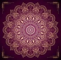 Luxury ornamental mandala background design with golden mandala Free Vector file