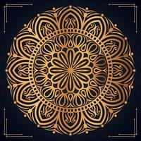 Luxury ornamental mandala background design with golden mandala Free Vector file