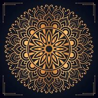 Luxury ornamental mandala background design with golden mandala Free Vector file