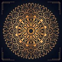 Luxury ornamental mandala background design with golden mandala Free Vector file