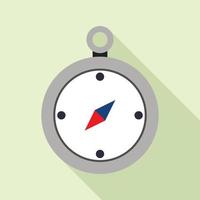 Compass icon, flat style vector