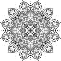 Floral Mandala Coloring Pages Free Vector File