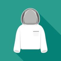 Beekeeper jacket icon, flat style vector