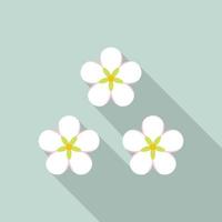 Honey flower icon, flat style vector