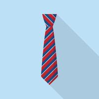 icono de corbata elegante, estilo plano vector