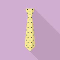 Necktie icon, flat style vector