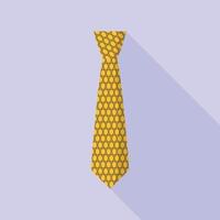 Party tie icon, flat style vector