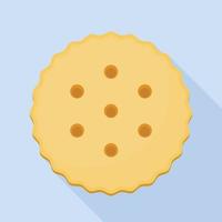 Cracker icon, flat style vector