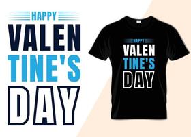 Happy Valentine's Day Typography T-shirt design vector