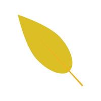 Willow leaf icon, flat style vector