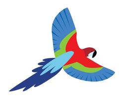 Parrot icon, flat style vector