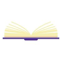 Open book icon, flat style vector